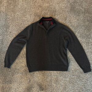Brooks Brothers Grey Henley Sweater L